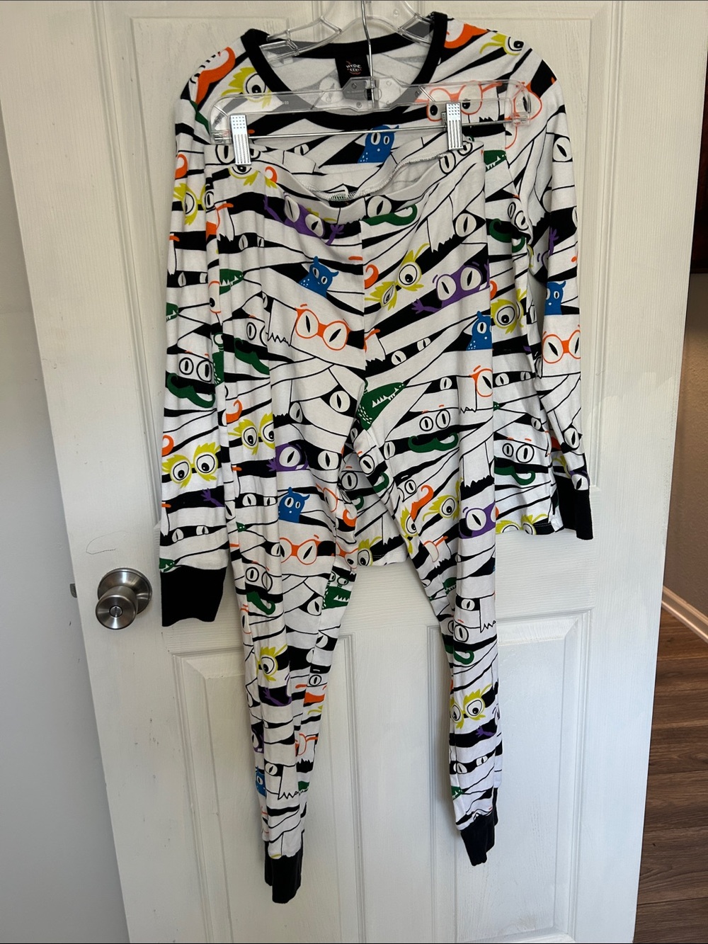Hyde & EEK! Striped Owl Print Sleep Set - Multicolor